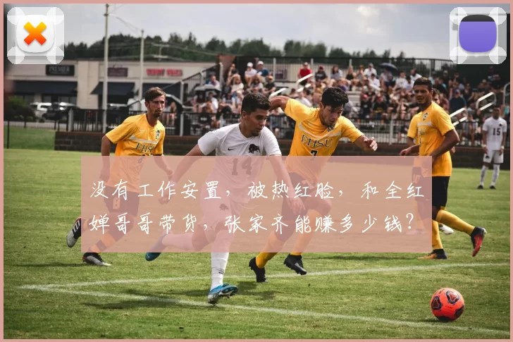 没有工作安置，被热红脸，和全红婵哥哥带货，张家齐能赚多少钱？